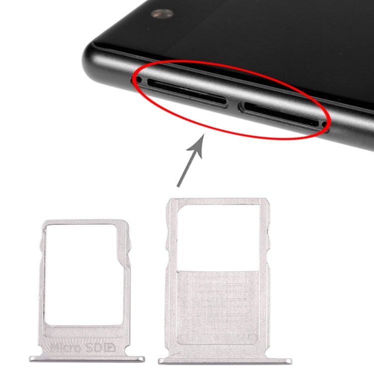 SIM Card Tray + Micro SD Card Tray for Nokia 3 TA - 1020 TA - 1028 TA - 1032 TA - 1038, For Nokia 3 - ORIWHIZ