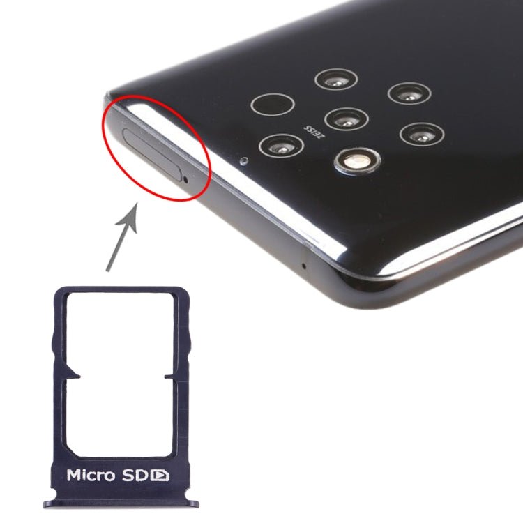 SIM Card Tray + Micro SD Card Tray for Nokia 9 PureView, For Nokia 9 PureView - ORIWHIZ