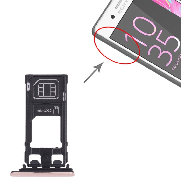 SIM Card Tray + Micro SD Card Tray for Sony Xperia X Performance, For Sony Xperia X Performance - ORIWHIZ