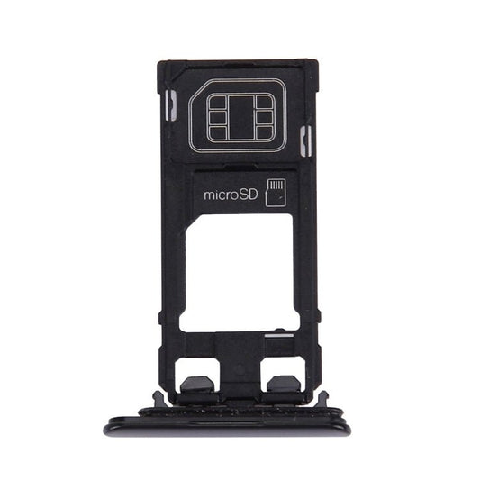 SIM Card Tray + Micro SD Card Tray for Sony Xperia XZ (Single SIM Version), For Xperia XZ Single SIM Black, For XZ Single SIM - ORIWHIZ