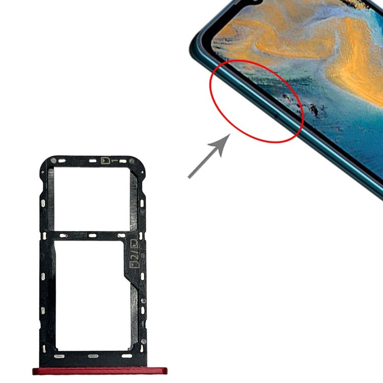 SIM Card Tray + Micro SD Card Tray for ZTE Blade A51, For ZTE Blade A51 - ORIWHIZ
