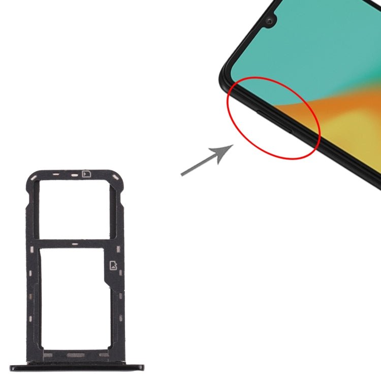 SIM Card Tray + Micro SD Card Tray for ZTE Blade A7 2019, For ZTE Blade A7 2019 - ORIWHIZ