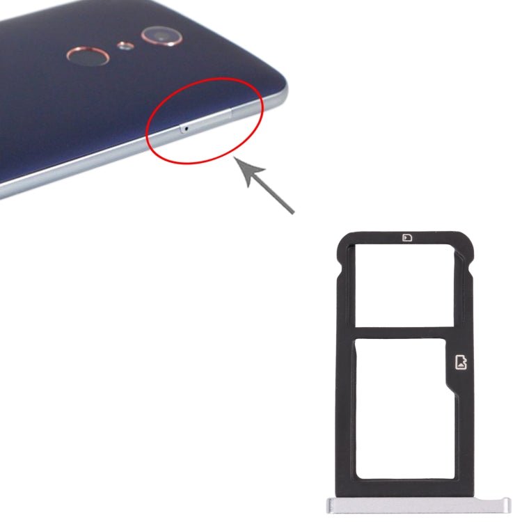 SIM Card Tray + Micro SD Card Tray for ZTE Blade Zmax Pro / Z981, For ZTE Blade Zmax Pro - ORIWHIZ