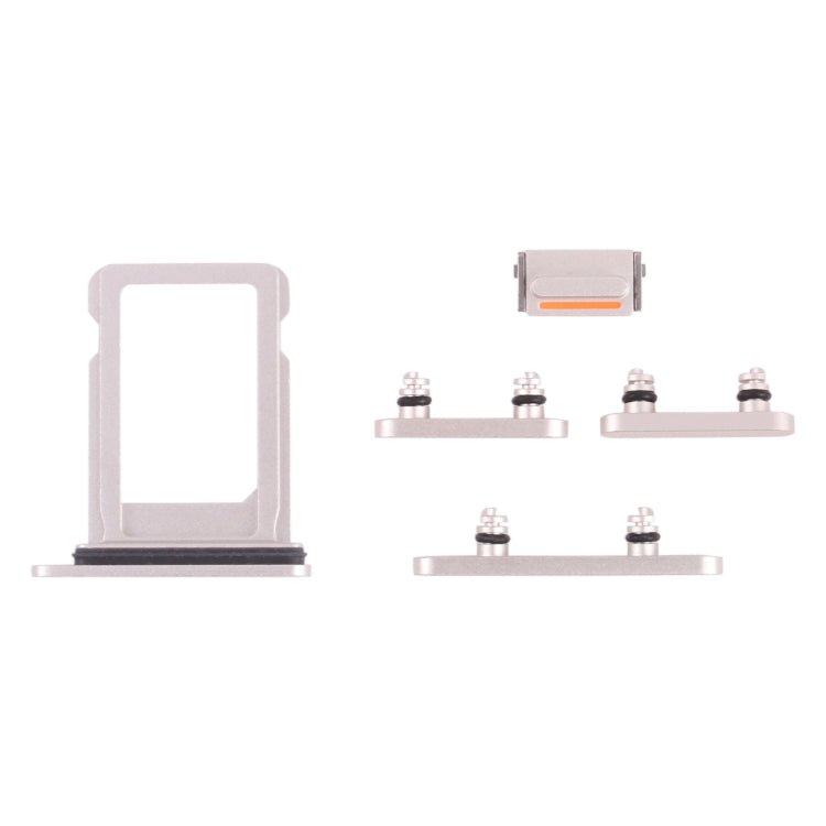 SIM Card Tray + Side Keys for iPhone 13(Starlight), For iPhone 13 - ORIWHIZ