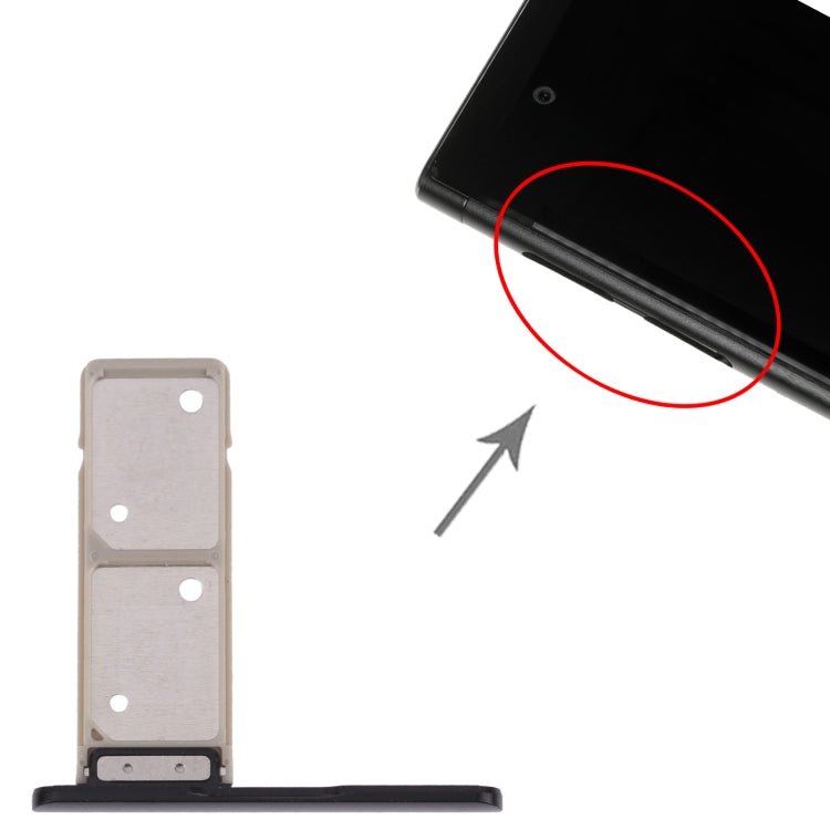 SIM Card Tray + SIM Card Tray for Sony Xperia XA1 Plus, For Sony Xperia XA1 Plus (Dual Card) - ORIWHIZ