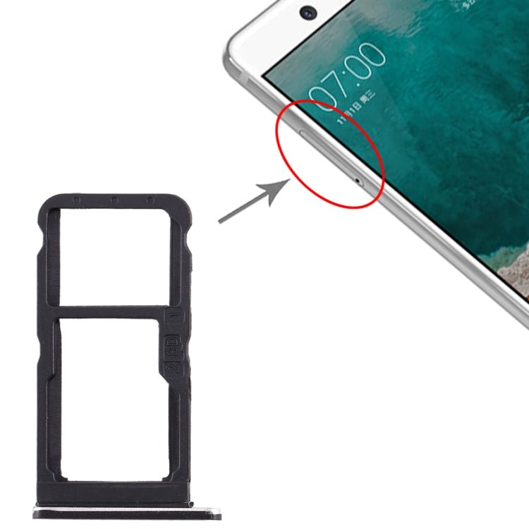 SIM Card Tray + SIM Card Tray / Micro SD Card Tray for Nokia 7 TA - 1041, For Nokia 7 - ORIWHIZ