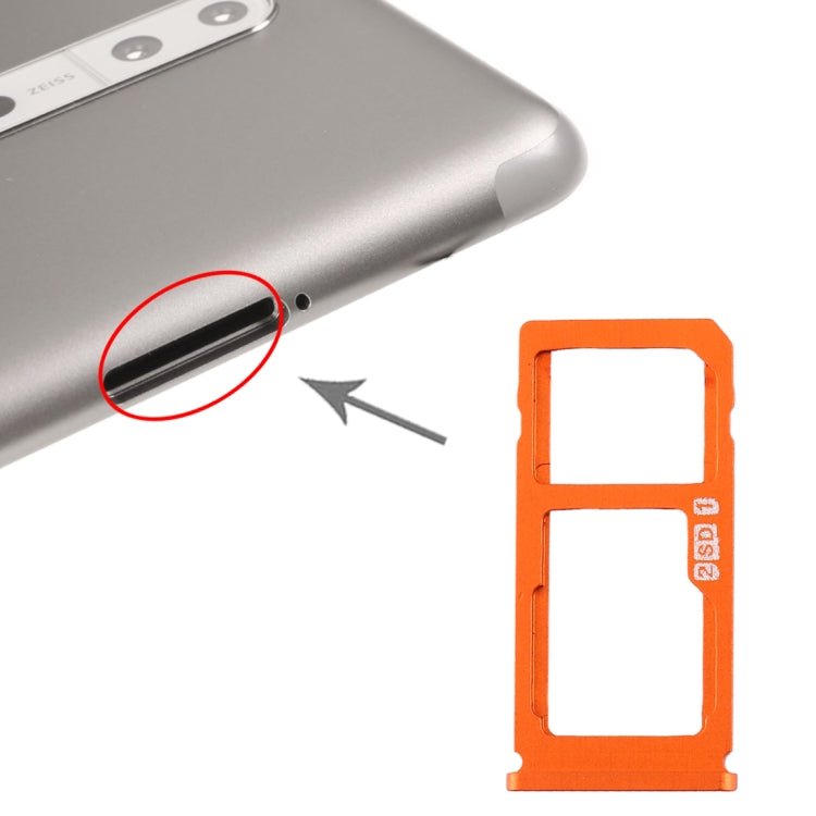 SIM Card Tray + SIM Card Tray / Micro SD Card Tray for Nokia 8 / N8 TA - 1012 TA - 1004 TA - 1052, For Nokia 8 - ORIWHIZ