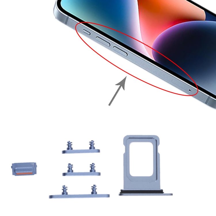 SIM Card Tray + SIM Card Tray + Side Keys for iPhone 14 Plus, For iPhone 14 Plus - ORIWHIZ