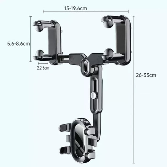 Snap - on Rearview Mirror Car Phone Holder In - Car Navigation Bracket, Snap - on Rearview Mirror Phone Holder - ORIWHIZ