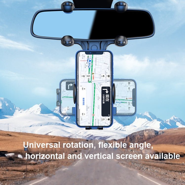 Snap - on Rearview Mirror Car Phone Holder, Mirror Car Phone Holder - ORIWHIZ
