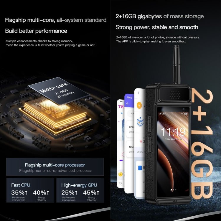 SOYES W88 Pro, 2GB+16GB, 4600mAh Battery, 4.0 inch Android 12 MTK6739CW Quad Core, Network: 4G, OTG, Dual SIM, W88 Pro - ORIWHIZ