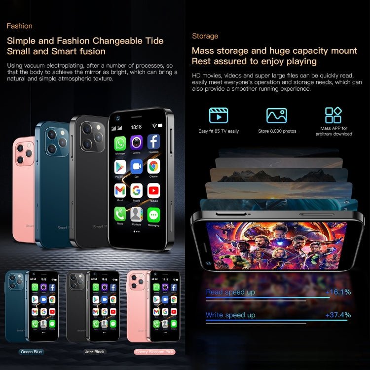 SOYES XS12 Pro, 4GB+64GB 3.0 inch Android 10.0 MTK6750 Octa Core, Bluetooth, WiFi, FM, OTG, Network: 4G, Dual SIM, Support Google Play, 4GB+64GB - ORIWHIZ