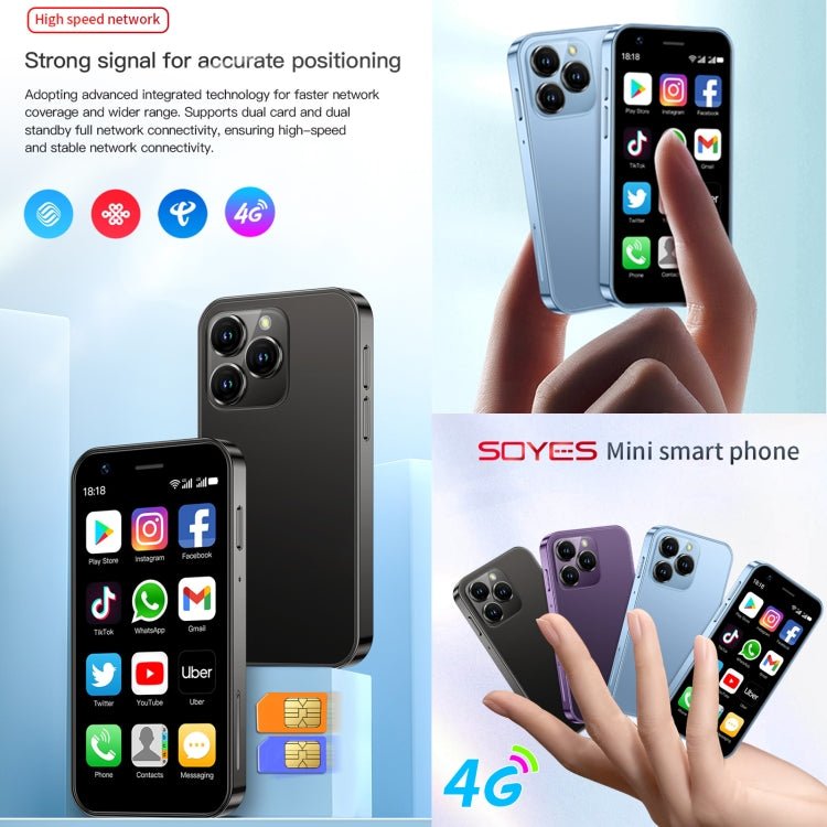 SOYES XS16, 2GB+16GB, 3.0 inch Android 10.0 MTK6737 Quad Core, Bluetooth, WiFi, Network: 4G, Dual SIM, Support Google Play Store, 2GB+16GB - ORIWHIZ