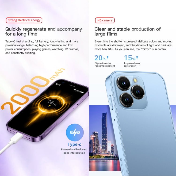 SOYES XS16, 3GB+64GB, 3.0 inch Android 10.0 MTK6737 Quad Core, Bluetooth, WiFi, Network: 4G, Dual SIM, Support Google Play Store, 3GB+64GB - ORIWHIZ
