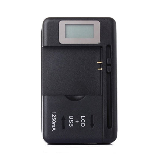 SS - 5 Universal Cell Phone Battery Charger With USB Output & LCD Display, US Plug, 600A/1250mA - ORIWHIZ