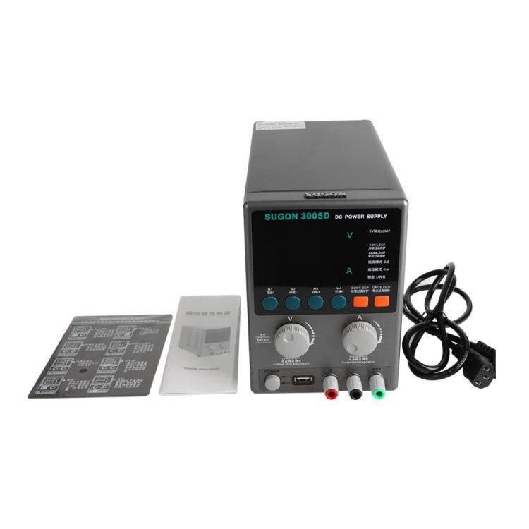 SUGON 3005D 4 Digital Display Power Supply Meter High Power Regulated Power Supply, EU Plug, US Plug - ORIWHIZ