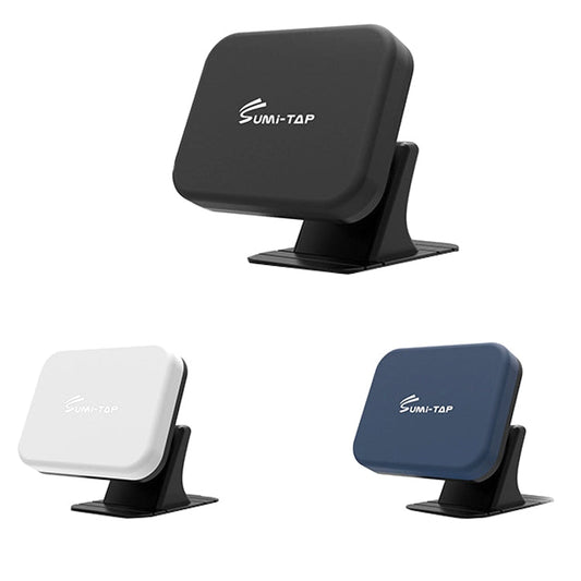 SUMITAP STM - xk565 Car Magnetic Mobile Phone Navigation Bracket Sticky Arc Base, Deep Black Square, Deep Lane Blue Square, Deep Cloudy Gray Square - ORIWHIZ