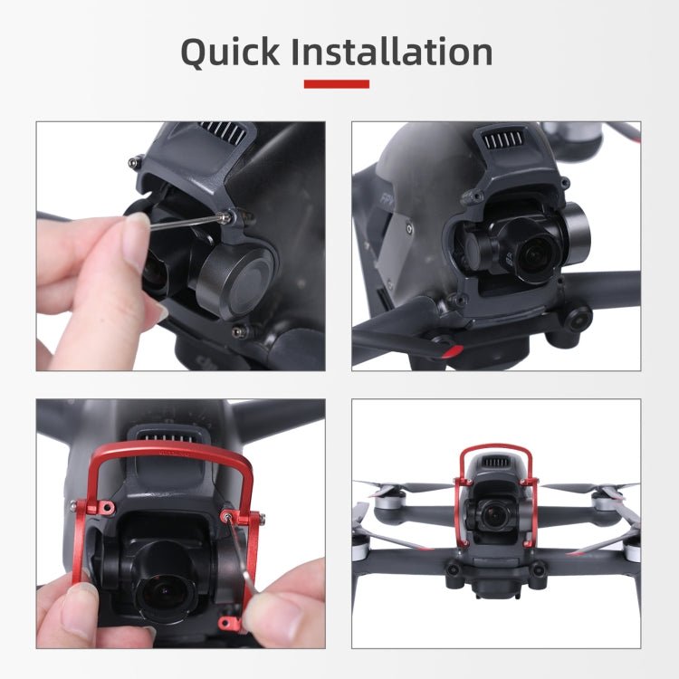 Sunnylife FV - Q9353 Gimbal Bumper Anti - collision Aluminum Alloy Guard Protector Bumper for DJI FPV, FV - Q9353 - ORIWHIZDJI & Insta360 AccessoriesDJI FPV SeriesOther Accessories