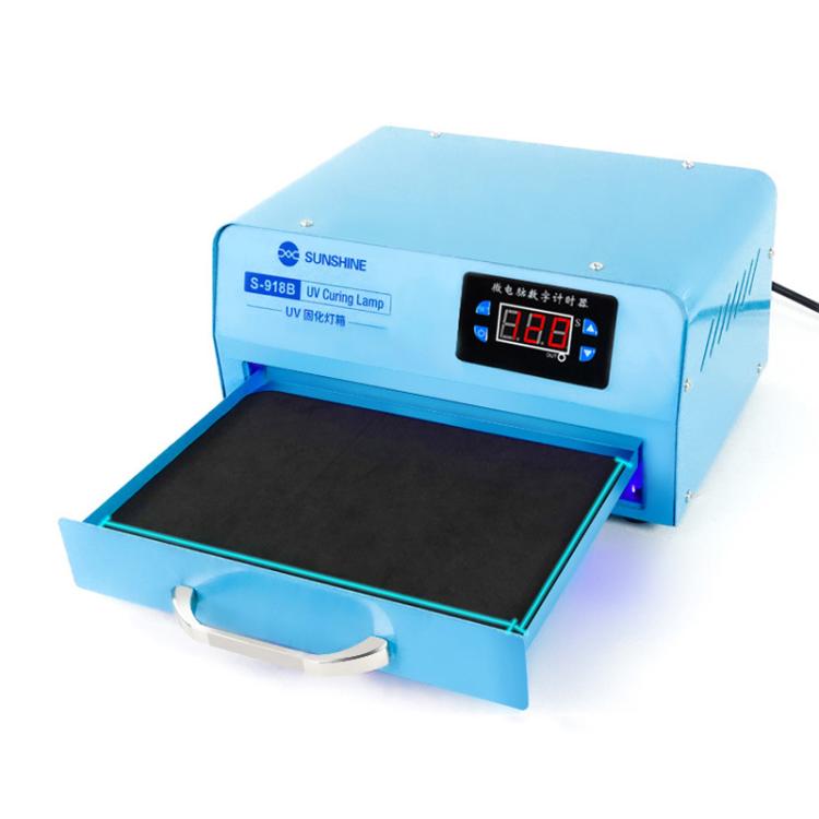 SUNSHINE S - 918B UV Curing Filming Box LED High - Power UV Mobile Phone Curved Screen Optical Shadowless Glue Repair Tool, SUNSHINE S - 918B (US Plug 110V), SUNSHINE S - 918B (EU Plug 220V) - ORIWHIZ