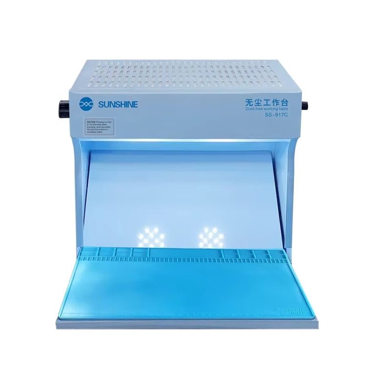 SUNSHINE SS - 917C Mobile Phone Screen Repair Dust - free Workbench Green White Light Dual Lamps Dust Display Lamp Operator Bench, US Plug, EU Plug - ORIWHIZ