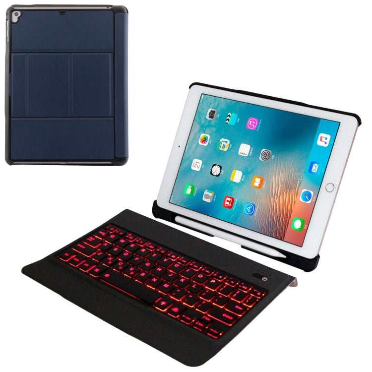 T - 201D Detachable Bluetooth 3.0 Ultra - thin Keyboard + Lambskin Texture Leather Tablet Case for iPad Air / Air 2 / iPad Pro 9.7 inch, Support Multi - angle Adjustment / Backlight, T - 201D - ORIWHIZApple AccessoriesiPad KeyboardiPad Keyboard For iPad Pro