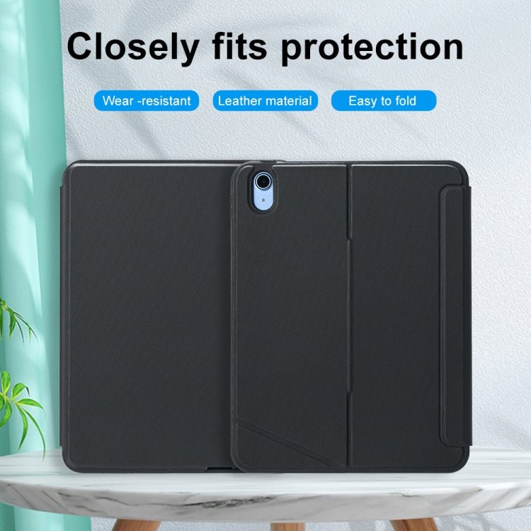 T10 - AS For iPad 11 2025 / iPad 10th Gen 10.9 2022 Touch Backlight Split Type Bluetooth Keyboard Leather Case, T10 - A - ORIWHIZApple AccessoriesiPad KeyboardiPad Keyboard Universal