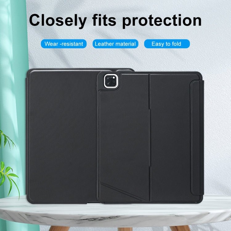 T129 - AS For iPad Air 13 2025 / Pro 12.9 2022 / 2021 / 2020 / 2018 Touch Backlight Split Type Bluetooth Keyboard Leather Case, T129 - AS - ORIWHIZApple AccessoriesiPad KeyboardiPad Keyboard For iPad Pro