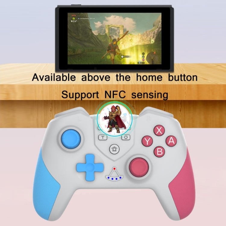 T23 Macro Programming Six - Axis Wireless Bluetooth Handle With NFC For Switch Pro, Green, Mary Red, Blue Green, Blue Pink - ORIWHIZNintendo AccessoriesNintendo Accessories GamepadsToys & Hobbies