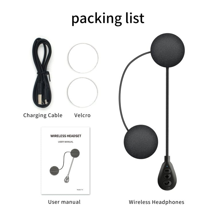 T6 Motorcycle Helmet Bluetooth V5.0 Headset, T6 - ORIWHIZConsumer ElectronicsMotorcycle Walkie TalkieWalkie Talkie