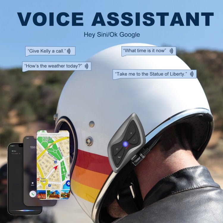 T6plus Motorcycle Helmets Smart Intercom And Bluetooth Headset, T6plus - ORIWHIZConsumer ElectronicsMotorcycle Walkie TalkieWalkie Talkie