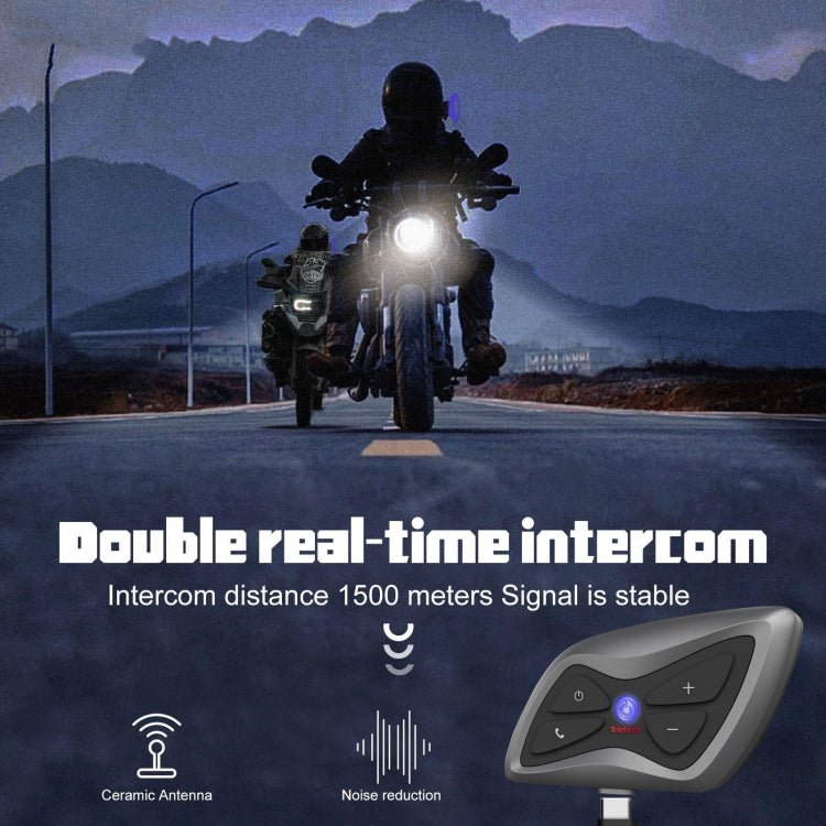 T6plus Motorcycle Helmets Smart Intercom And Bluetooth Headset, T6plus - ORIWHIZConsumer ElectronicsMotorcycle Walkie TalkieWalkie Talkie