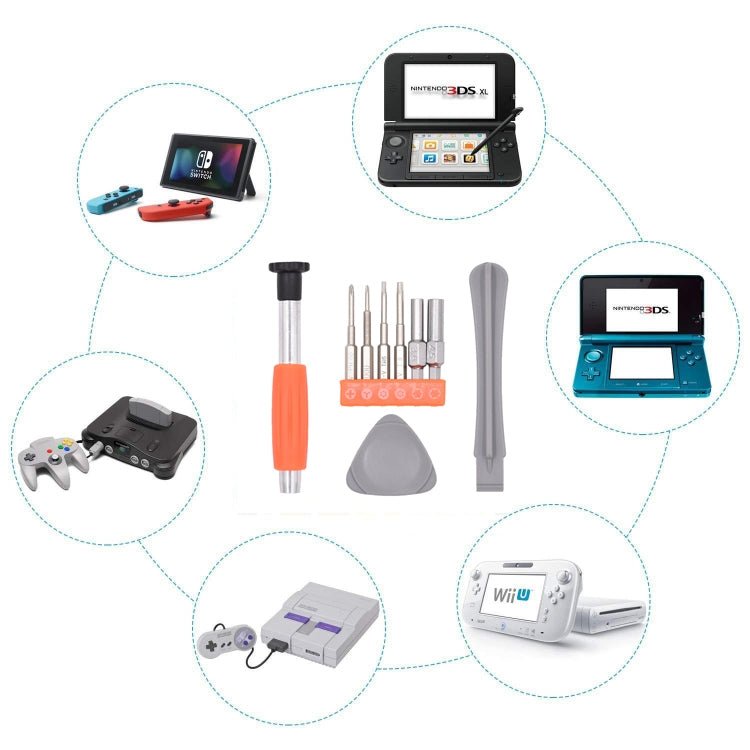 taessv Game Console Disassembly Screwdriver Set For Nintendo Switch, 9 In 1 - ORIWHIZ