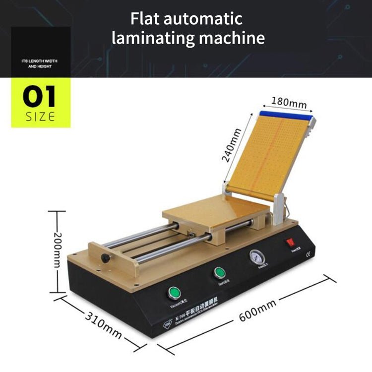 TBK - 766 12 inch Tablet Automatic OCA Laminator Machine Polarizer Film Laminator Machine for LCD Repair Built - in Vacuum Pump, TBK - 766 - ORIWHIZ