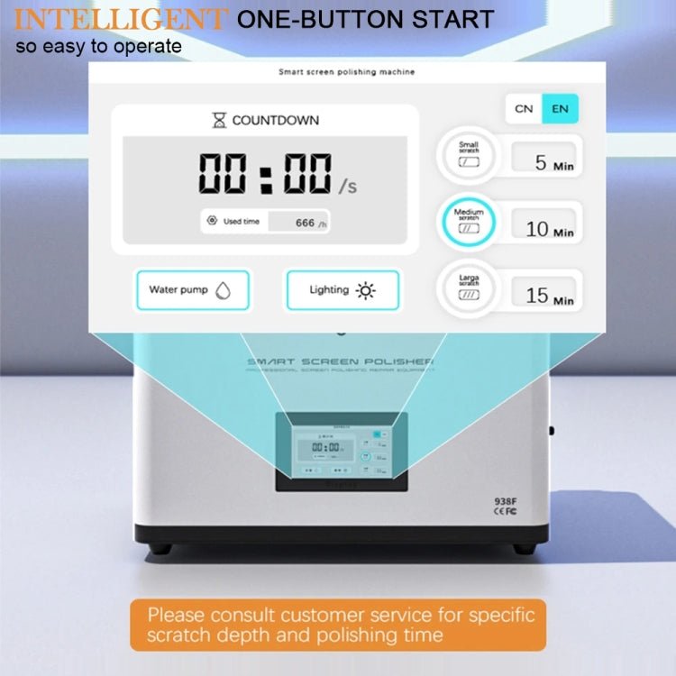 TBK 938F Automatic Grinding Polishing Machine Display Scratch Removal Machine, EU, AU, UK, US - ORIWHIZ