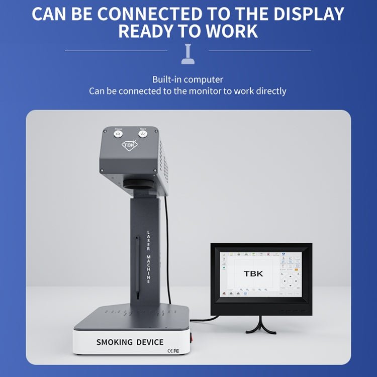 TBK - 958ML With Smoking Device Auto Focus Laser Marking Engraver Repair Machine, TBK - 958ML - ORIWHIZ