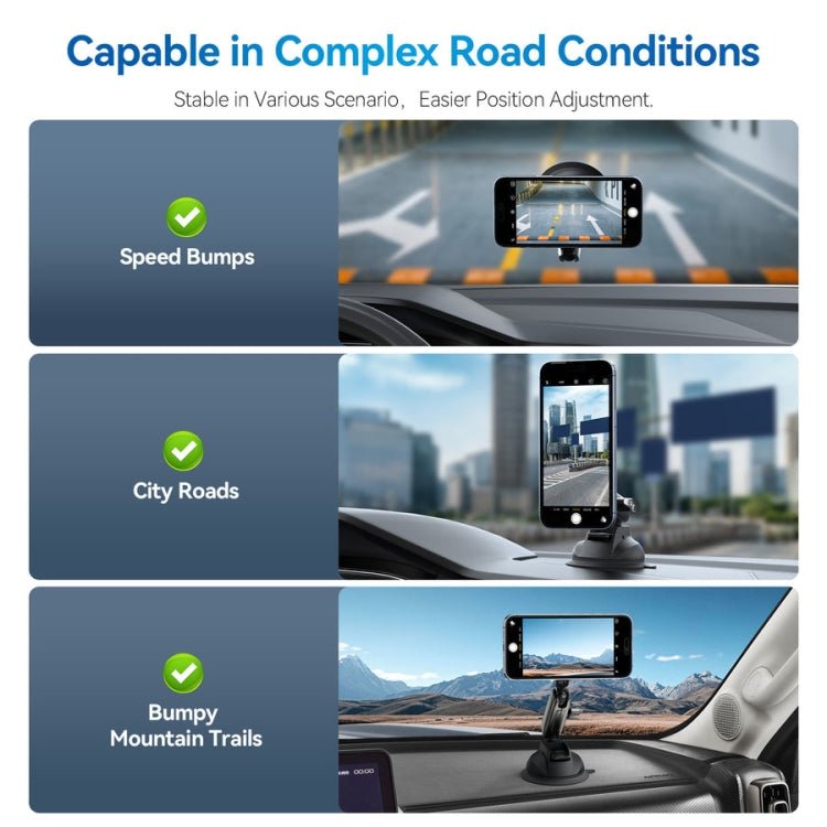 TELESIN Magnetic Suction Car Phone Mount 360 Degree Rotation Phone Holder, TELESIN Magnetic Holder - ORIWHIZ