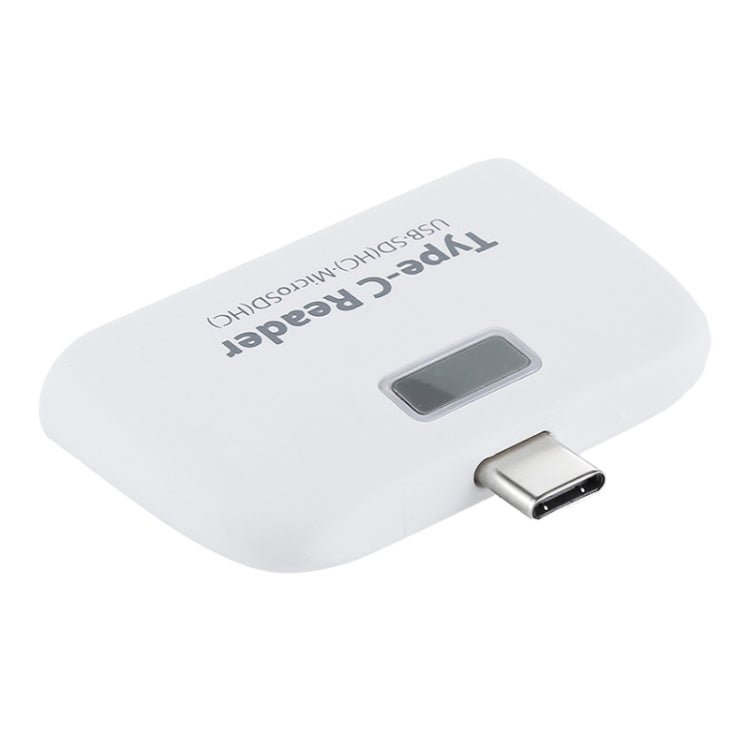 TF + SD Card + USB Port to USB - C / Type - C Adapter Card Reader Connection Kit with LED Indicator Light - ORIWHIZ