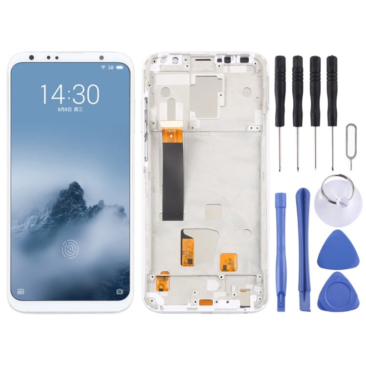 TFT Material LCD Screen and Digitizer Full Assembly With Frame (Not Supporting Fingerprint Identification) for Meizu 16 Plus, For Meizu 16 Plus(TFT) - ORIWHIZ