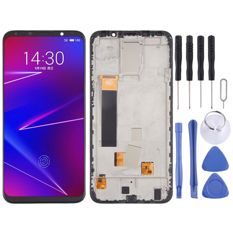 TFT Material LCD Screen and Digitizer Full Assembly With Frame (Not Supporting Fingerprint Identification) for Meizu 16X, For Meizu 16X(TFT) - ORIWHIZ