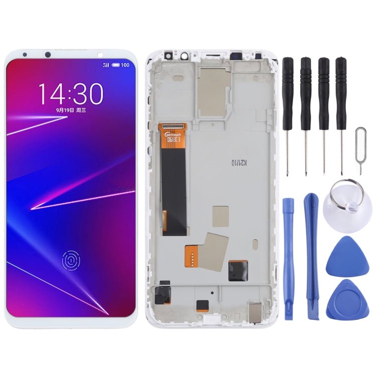 TFT Material LCD Screen and Digitizer Full Assembly With Frame (Not Supporting Fingerprint Identification) for Meizu 16X, For Meizu 16X(TFT) - ORIWHIZ