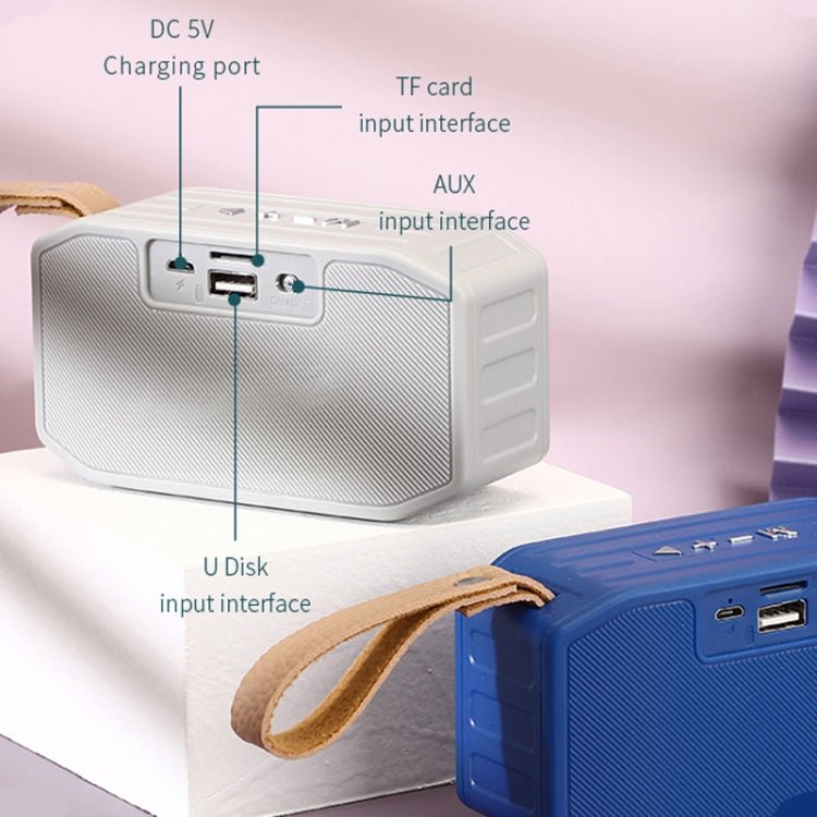 T&G TG296 Portable Wireless Bluetooth 5.0 Speaker Support TF Card / FM / 3.5mm AUX / U - Disk / Hands - free - ORIWHIZ