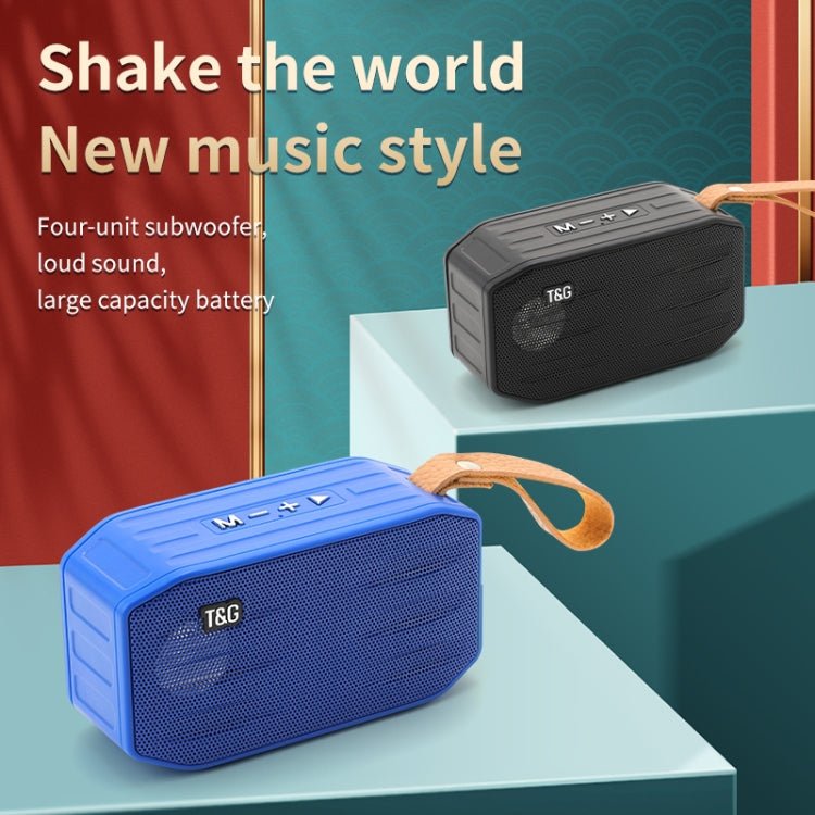 T&G TG296 Portable Wireless Bluetooth 5.0 Speaker Support TF Card / FM / 3.5mm AUX / U - Disk / Hands - free - ORIWHIZ
