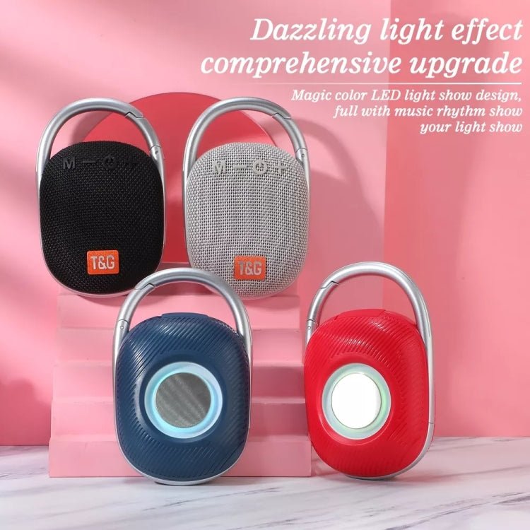 T&G TG321 TWS Portable Wireless Outdoor Mini Speaker with LED Light, TG321 - ORIWHIZ