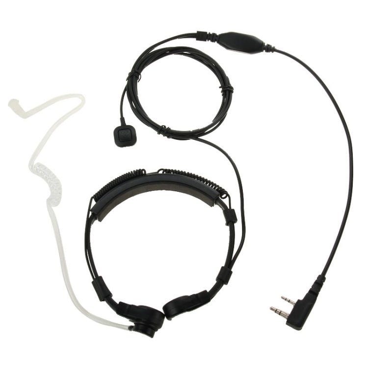 Throat control Transceiver Earpiece Headset for Walkie Talkies, 3.5mm + 2.5mm Plug - ORIWHIZConsumer ElectronicsWalkie TalkieWalkie Talkie Microphones & Headsets