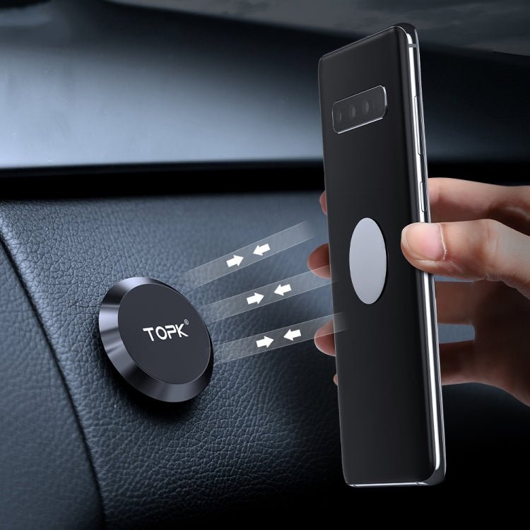 TOPK D21 Car Mobile Phone Holder Magnetic Universal In - car Phone Holder Stand, D21 - ORIWHIZ