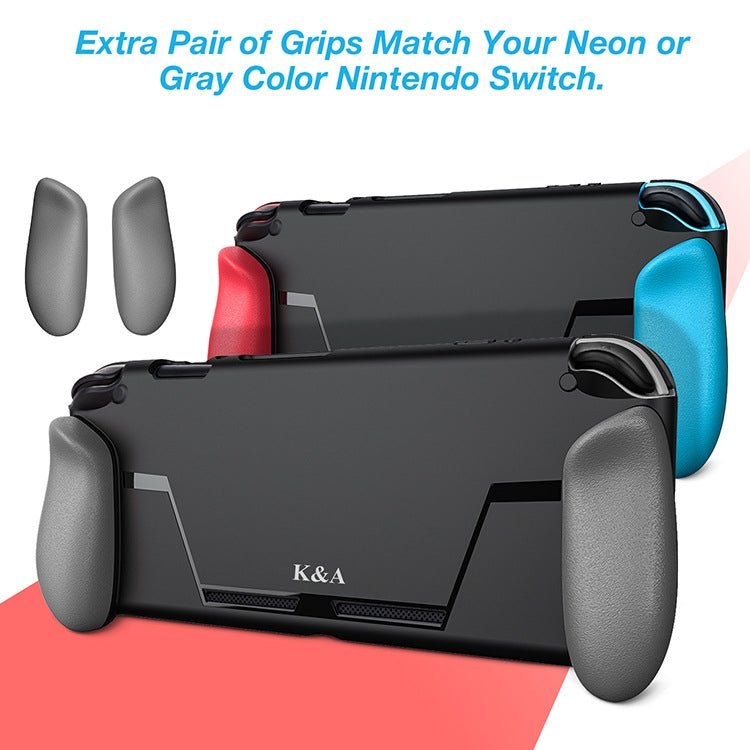 TPU Shell Handle Grip with Game Card Slot Anti - Shock Cover Silicone Case for Nintendo Switch, with Logo, TPU Shell with Logo - ORIWHIZNintendo AccessoriesNintendo Accessories CasesToys & Hobbies