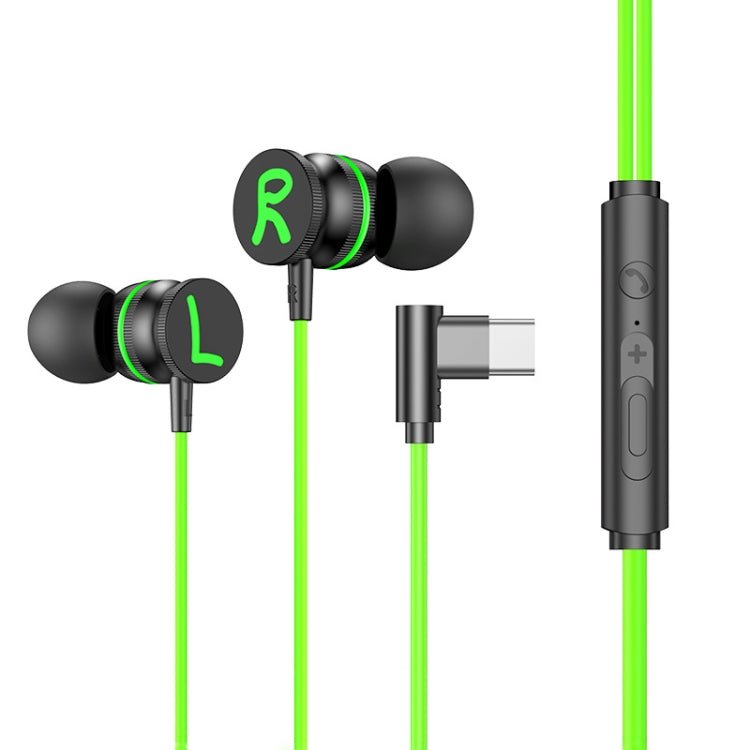 TS6600A USB - C / Type - C In - Ear Heavy Bass Wire Control Game Earphone, Cable Length: 1.2m, Type - C - ORIWHIZ