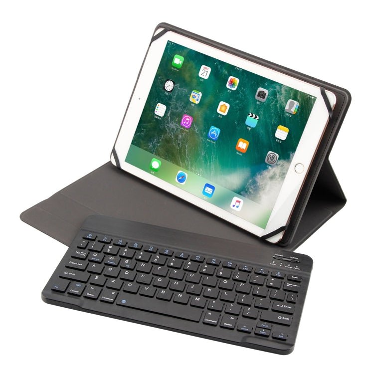 TY - 1031 Universal Bluetooth 3.0 ABS Brushed Texture Keyboard + Leather Tablet Case for iOS, Windows, Android Tablet PC Between 9 - 10.5 inch, TY - 1031 - ORIWHIZApple AccessoriesiPad KeyboardiPad Keyboard For iPad Pro