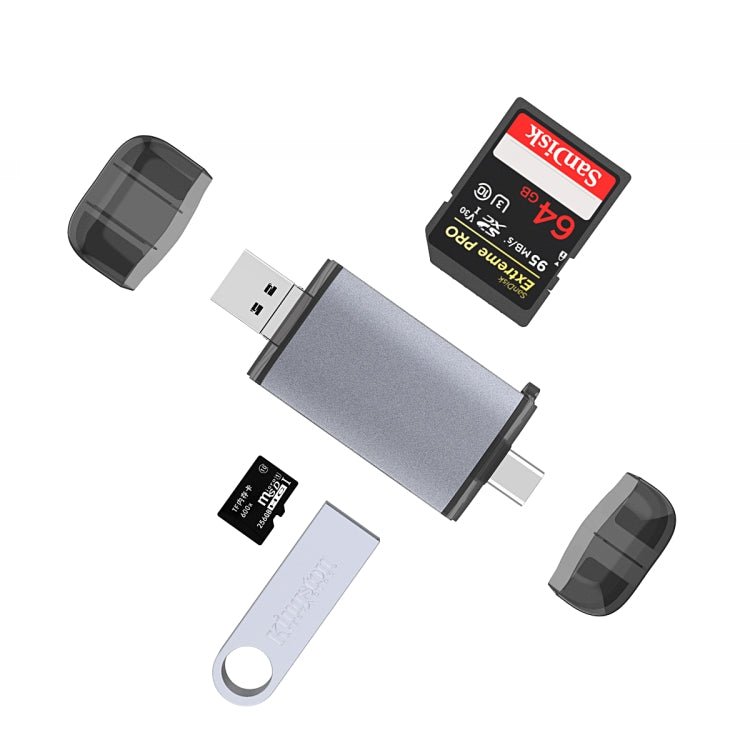 Typce - C+USB+Micro USB OTG Card Reader - ORIWHIZ