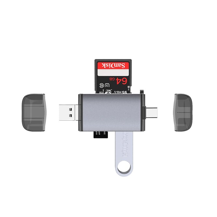 Typce - C+USB+Micro USB OTG Card Reader - ORIWHIZ